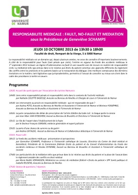 Programme et informations pratiques