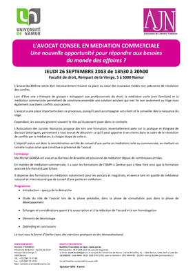 Programme et informations pratiques