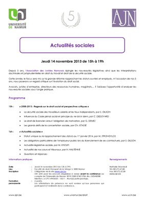 Programme et informations pratiques