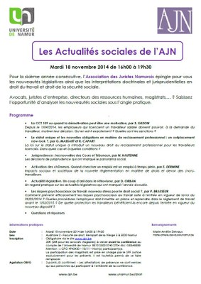 Actualités Sociales - affiche