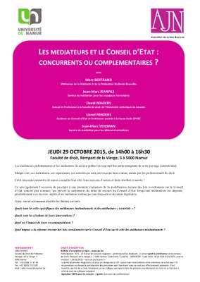 Affiche - Les médiateurs et le Conseil d'Etat